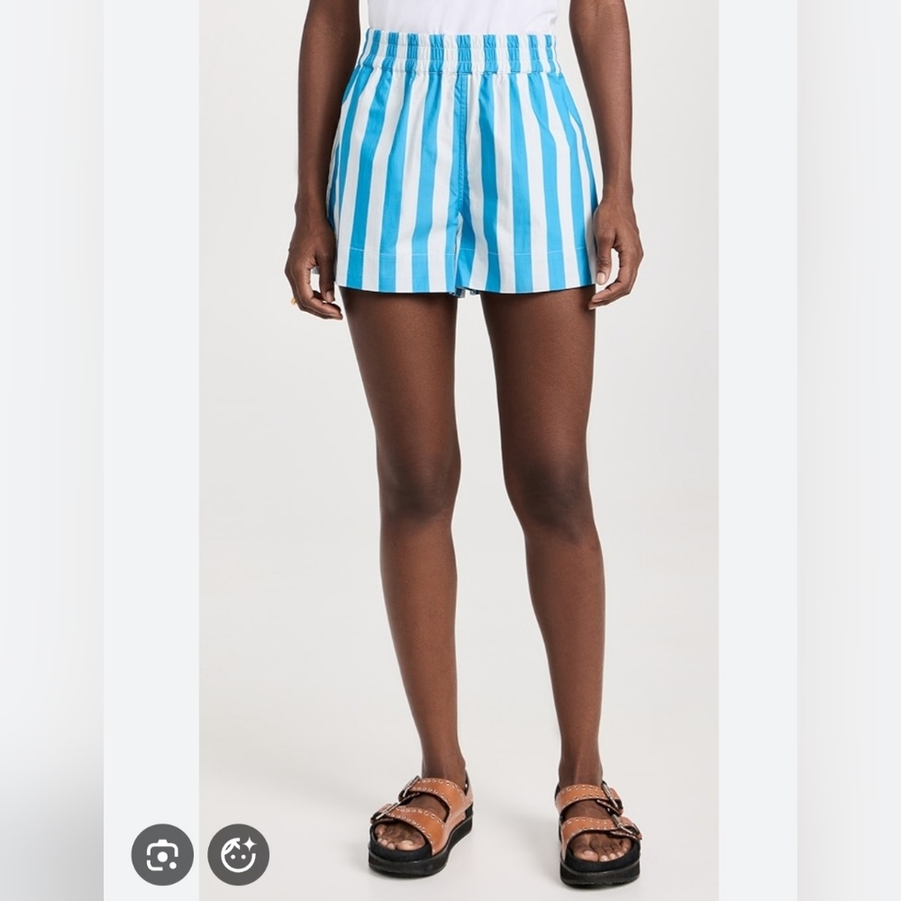 RHODE kina Stripe Blue Shorts. Elastic . Small